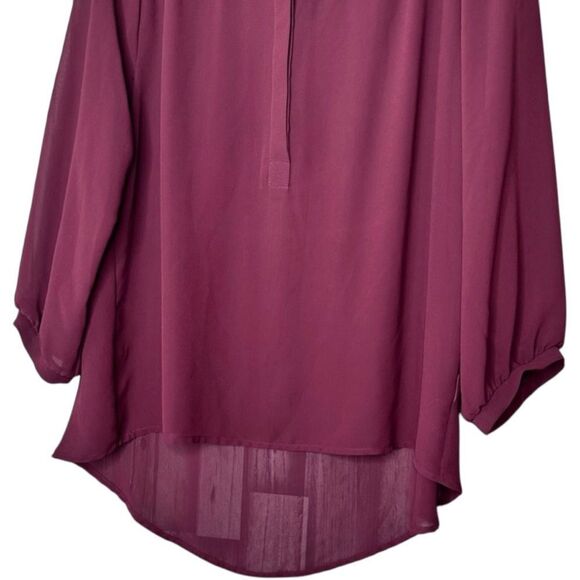 🔸BUNDLE ONLY🔸|EUC| ASTR Plum Sheer Top - Picture 3 of 5